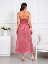 Women's Pink Polka Dot Dress