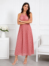 Women's Pink Polka Dot Dress