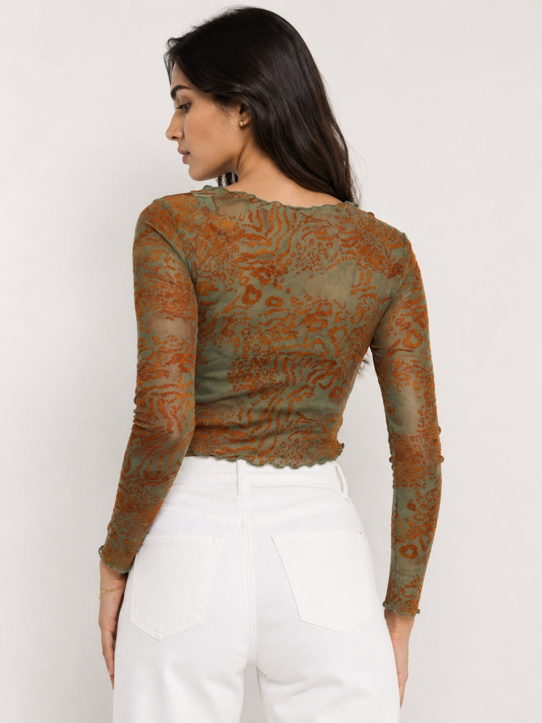 Clobug Women Cotton Blend Floral Print Top
