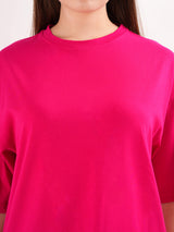 Solid Round Neck T-shirt