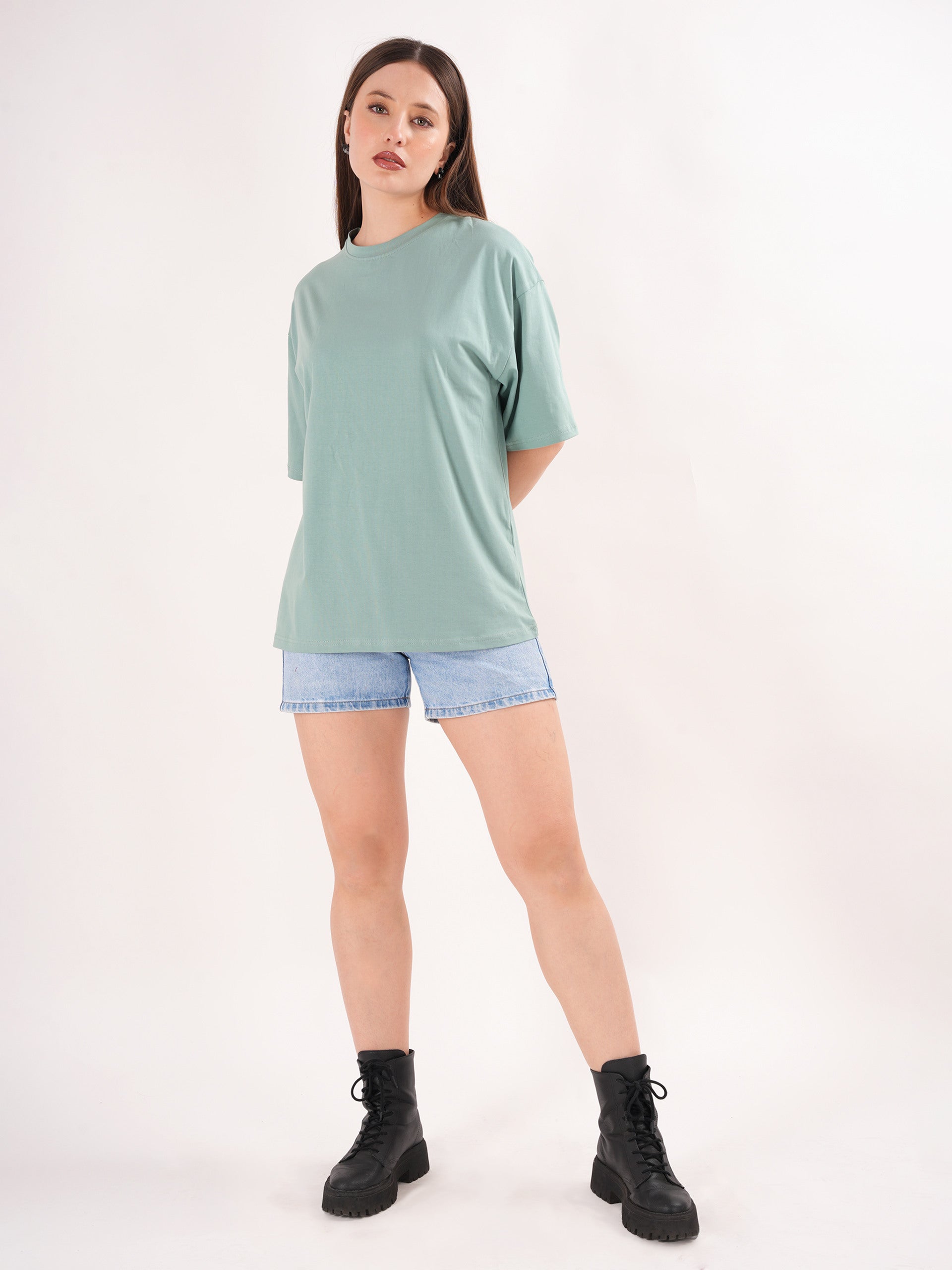 Solid Round Neck T-shirt