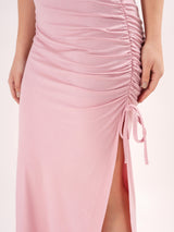 Sassy Pink Slit dress