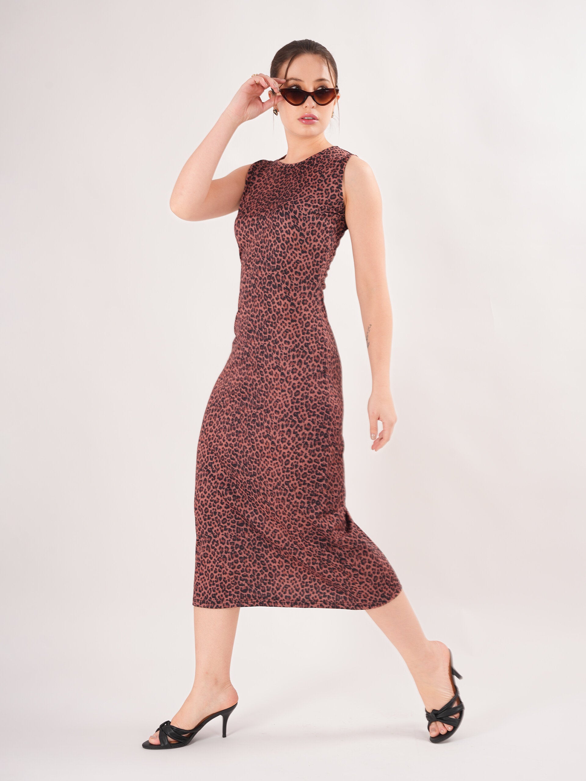 Animal Printed Seath Dress