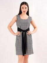 Black Bow Midi Dress With Shrug