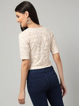 Clobug Stylish Solid Round Neck Top for Women – Trendy Summer Top