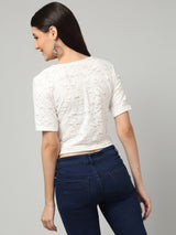 Clobug Stylish Solid Round Neck Top for Women – Trendy Summer Top