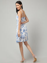Clobug Women Stylish Printed A-line Midi Dress– Trendy Summer Dress