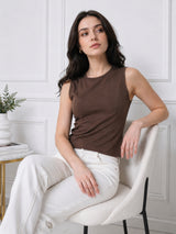 Clobug Women Sleeveless Cotton Top