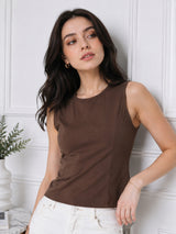 Clobug Women Sleeveless Cotton Top