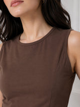 Clobug Women Sleeveless Cotton Top