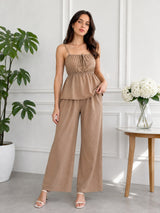 Clobug Women Cotton Top & Pant Coord Set