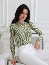 Animal Print Top