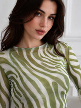 Animal Print Top
