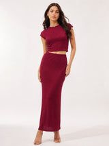 Clobug Women Top & Skirt Co-ord Set