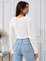 Clobug Women Square Neck Top