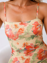 Clobug Elegant Floral Backless Maxi Dress – Slim Fit Summer Evening Dress