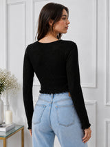 Clobug Women Square Neck Top