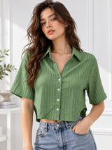 Clobug Women Green Shirt