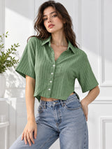 Clobug Women Green Shirt