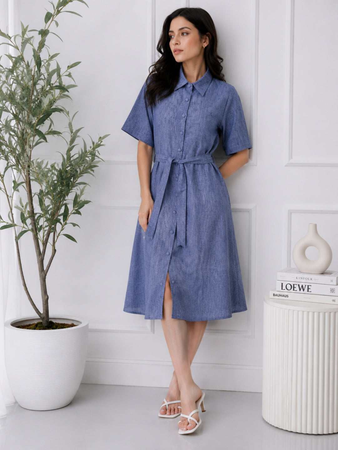 Women's Cotton Shirt Dress