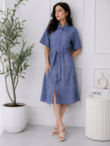 Women's Cotton Shirt Dress