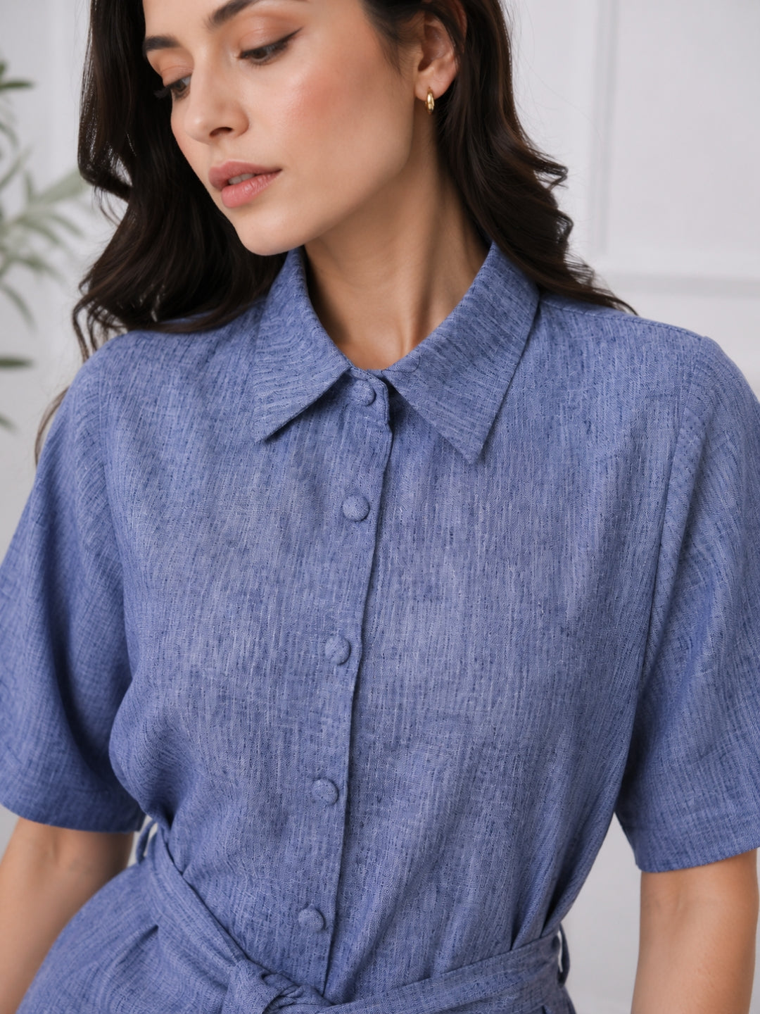 Women's Cotton Shirt Dress