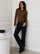 Clobug Women Full Sleeve Mesh Top