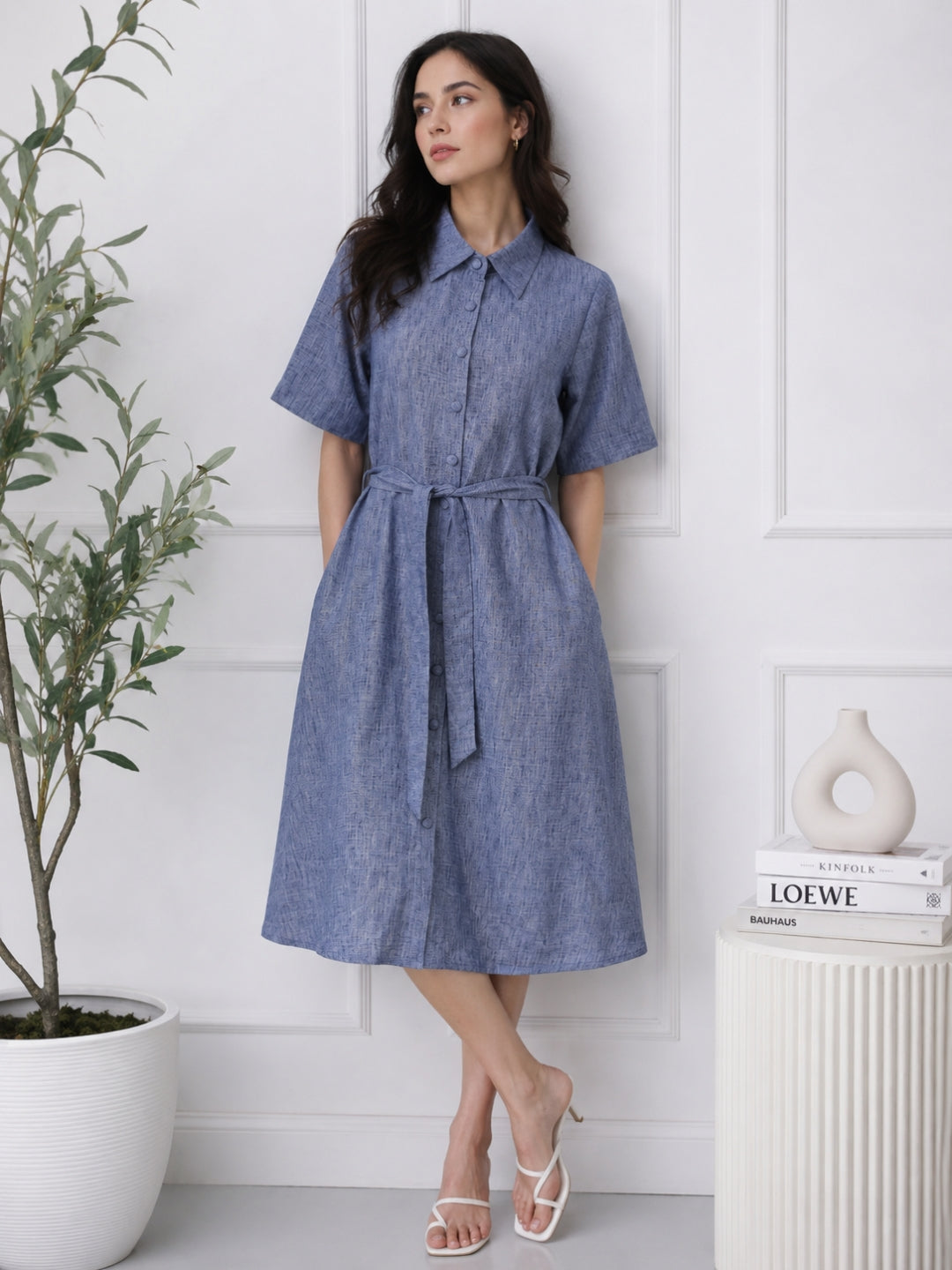 Women's Cotton Shirt Dress