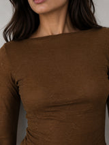 Clobug Women Full Sleeve Mesh Top