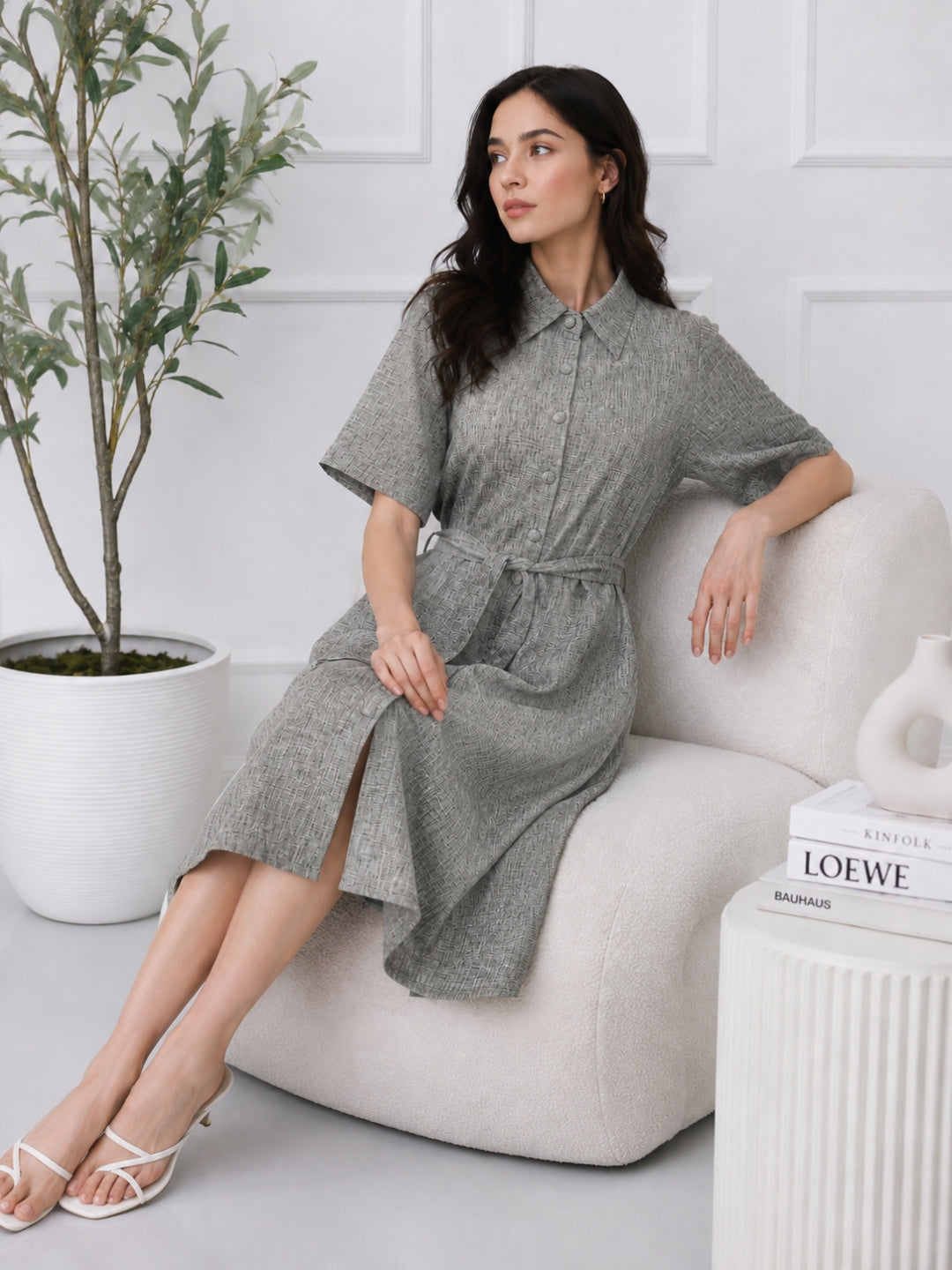 Women's Cotton Shirt Dress