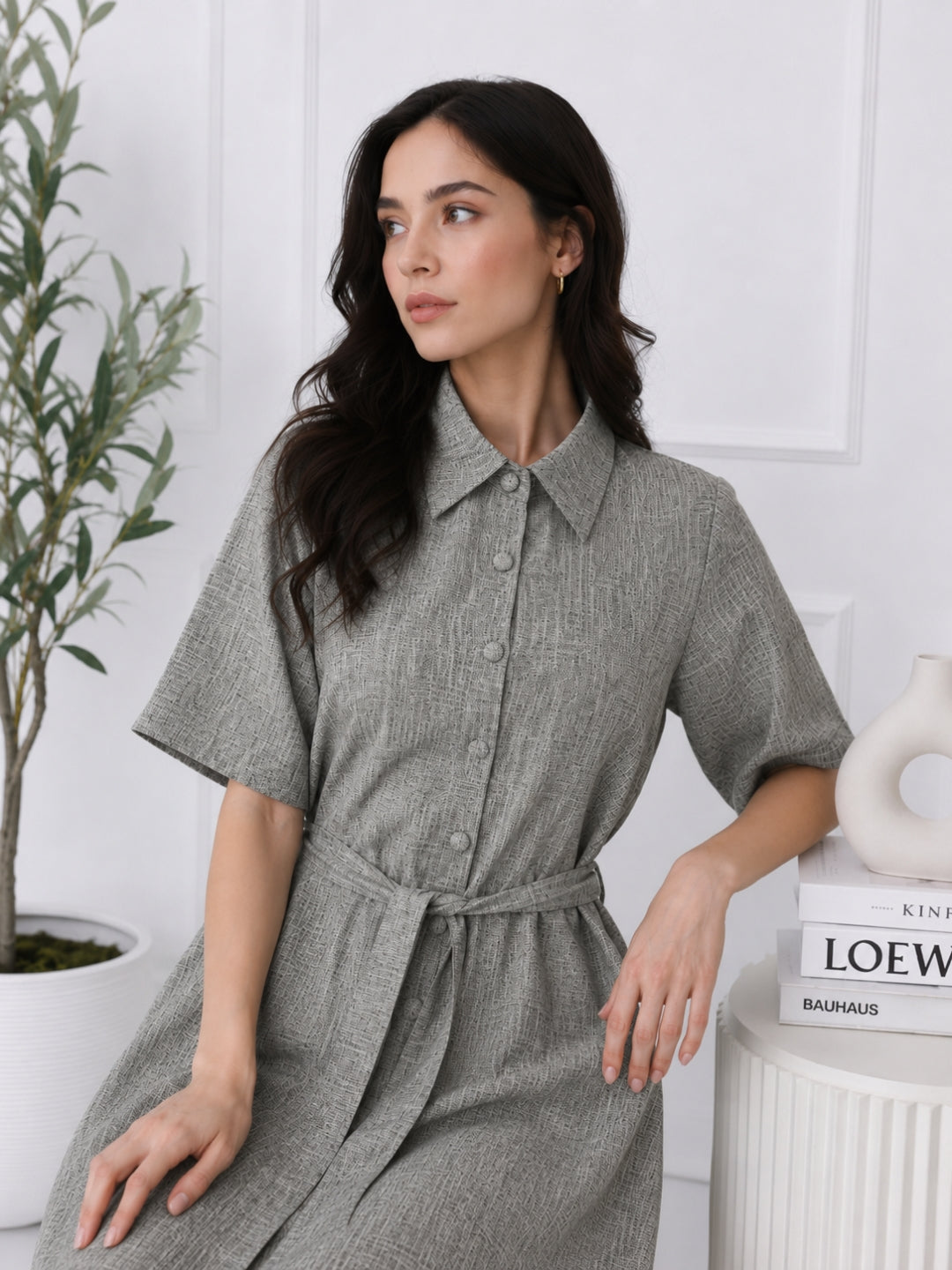 Women's Cotton Shirt Dress