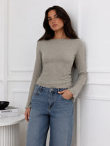 Clobug Women Full Sleeve Mesh Top