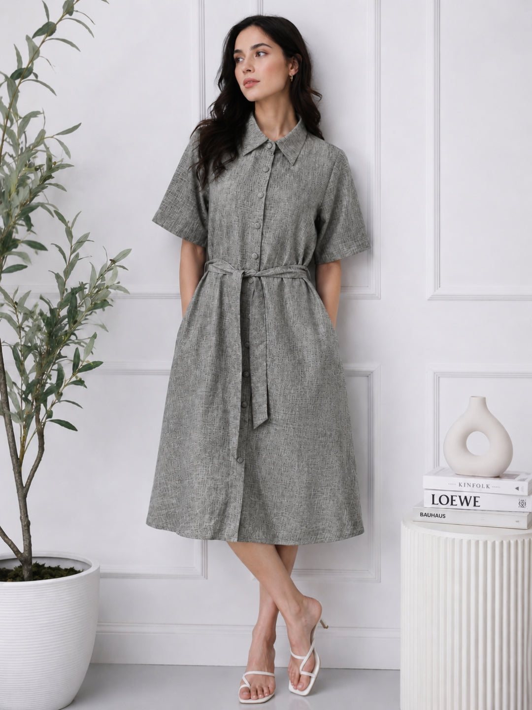 Women's Cotton Shirt Dress