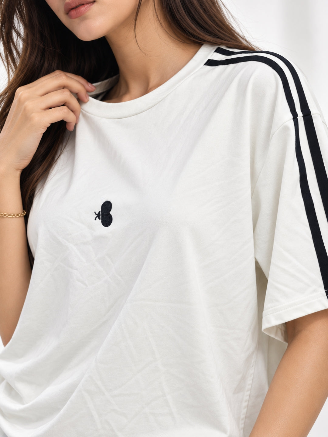 Women’s Cotton Blend Stripe T-Shirt