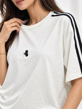 Women’s Cotton Blend Stripe T-Shirt