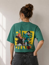 Clobug Women Plus Ultra Anime Multi Crop T-Shirt