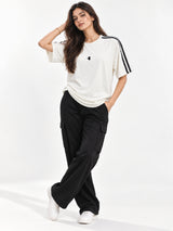 Women’s Cotton Blend Stripe T-Shirt