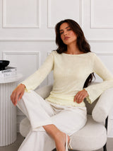 Clobug Women Full Sleeve Mesh Top