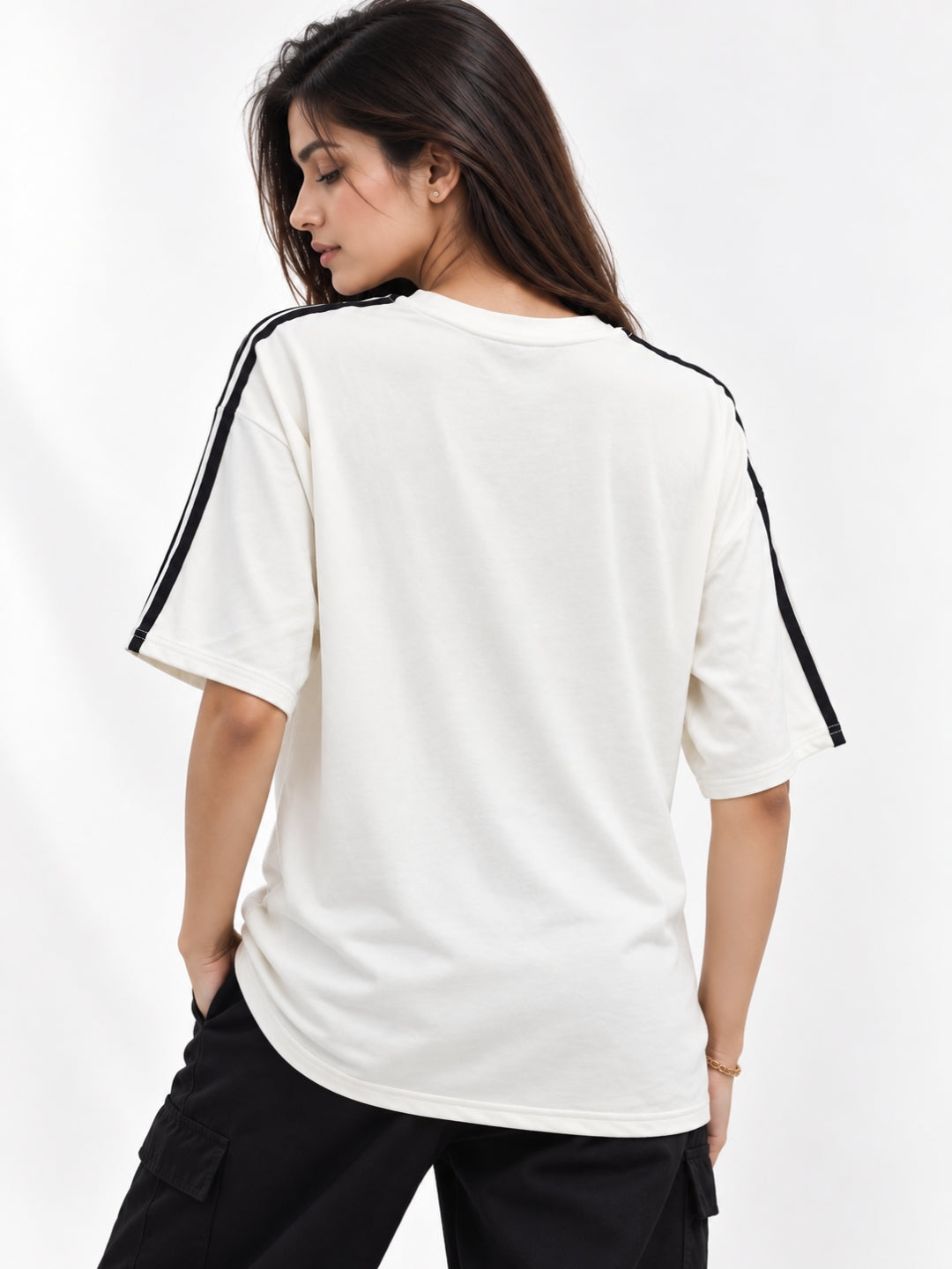 Women’s Cotton Blend Stripe T-Shirt