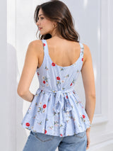 Sky-Blue Tunic Top