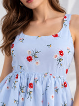 Sky-Blue Tunic Top