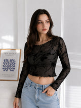 Clobug Women Round Neck Print Top