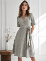 Women's V-Neck Cotton Dress