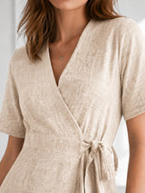 Women's V-Neck Cotton Dress