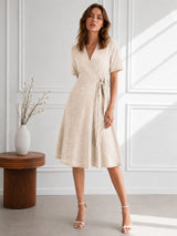 Women's V-Neck Cotton Dress