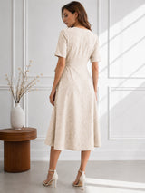 Women's V-Neck Cotton Dress