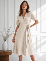 Women's V-Neck Cotton Dress