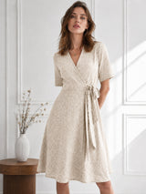 Women's V-Neck Cotton Dress