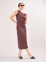 Animal Printed Sheath Dress