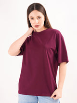 Solid Round Neck T-shirt